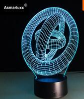 Circle Spiral Bulbing 3D LED Light Hologram