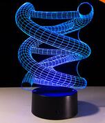 Load image into Gallery viewer, Circle Spiral Bulbing 3D LED Light Hologram