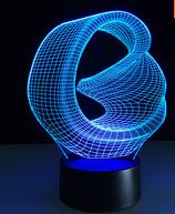 Circle Spiral Bulbing 3D LED Light Hologram
