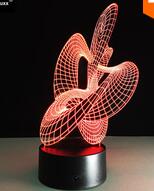 Load image into Gallery viewer, Circle Spiral Bulbing 3D LED Light Hologram