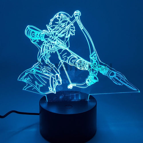 The Legend of Zelda Breath of the Wild Action Figure 3D Night Lights LED