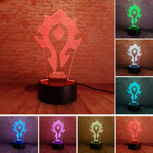 Load image into Gallery viewer, World of Warcraft Tribal SignsNight Light Lamp