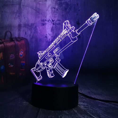 SCAR-L Rifle LED Night Light Desk Lamp