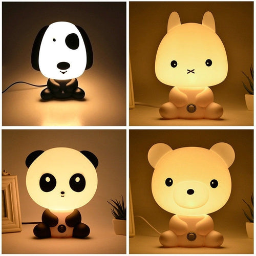 Cute Panda/Rabbit/Dog/Bear LED Night Lights