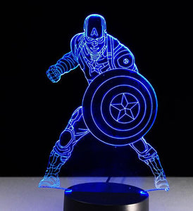 Marvel  Captain America Light 3D