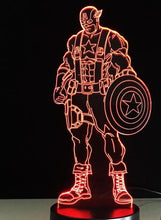 Load image into Gallery viewer, Marvel  Captain America Light 3D