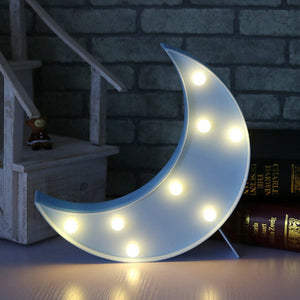 Lovely Cloud Star Moon LED 3D Light Night Light