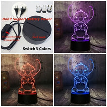 Load image into Gallery viewer, Cartoon Stitch 3D LED Night Light 7 Color