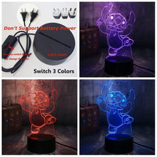Load image into Gallery viewer, Cartoon Stitch 3D LED Night Light 7 Color
