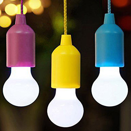 Creative Hanging Light Bulb AA Battery Powered LED  Colorful Lamp