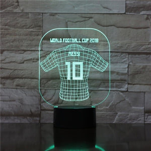 Kids 3d Lamp Football Led Night Light C Ronaldo