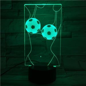 Kids 3d Lamp Football Led Night Light C Ronaldo