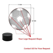 Load image into Gallery viewer, Kids 3d Lamp Football Led Night Light C Ronaldo