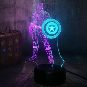 The Avengers Captain America Night Light 3D